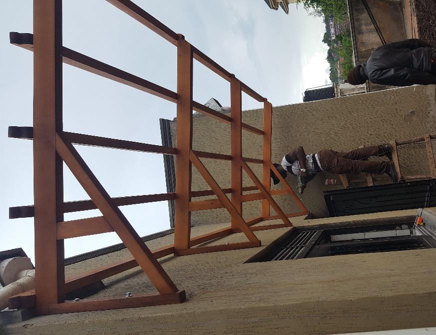 Pergola build for a residential compound