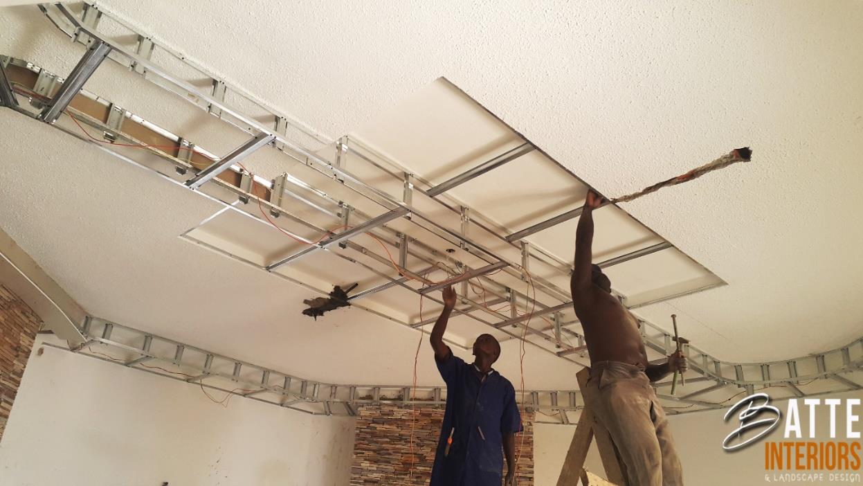 Residential renovation in progress, walls stripped back
